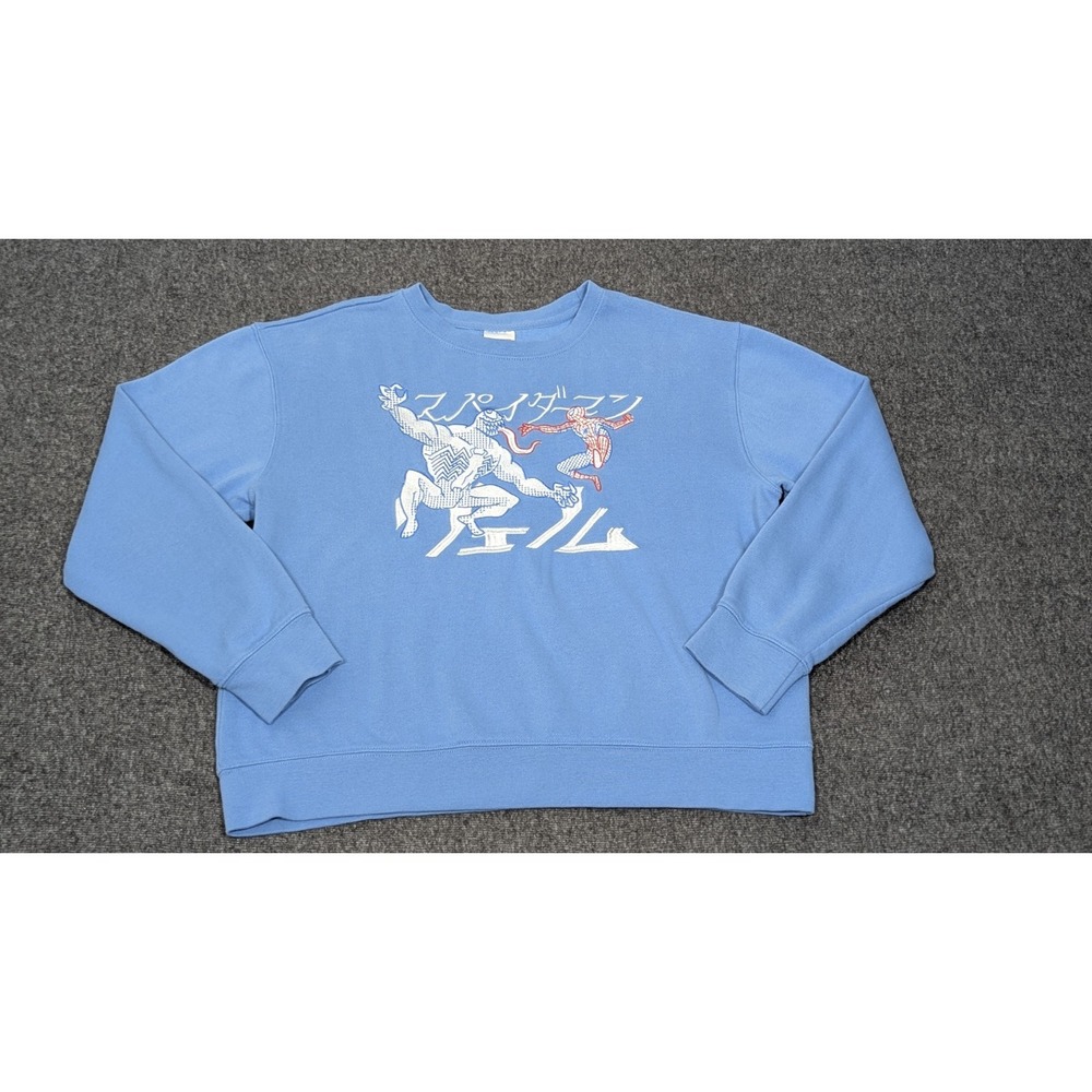 Marvel‎ Disney Parks Sweatshirt Mens Medium Spiderman Venom Japanese Stitched